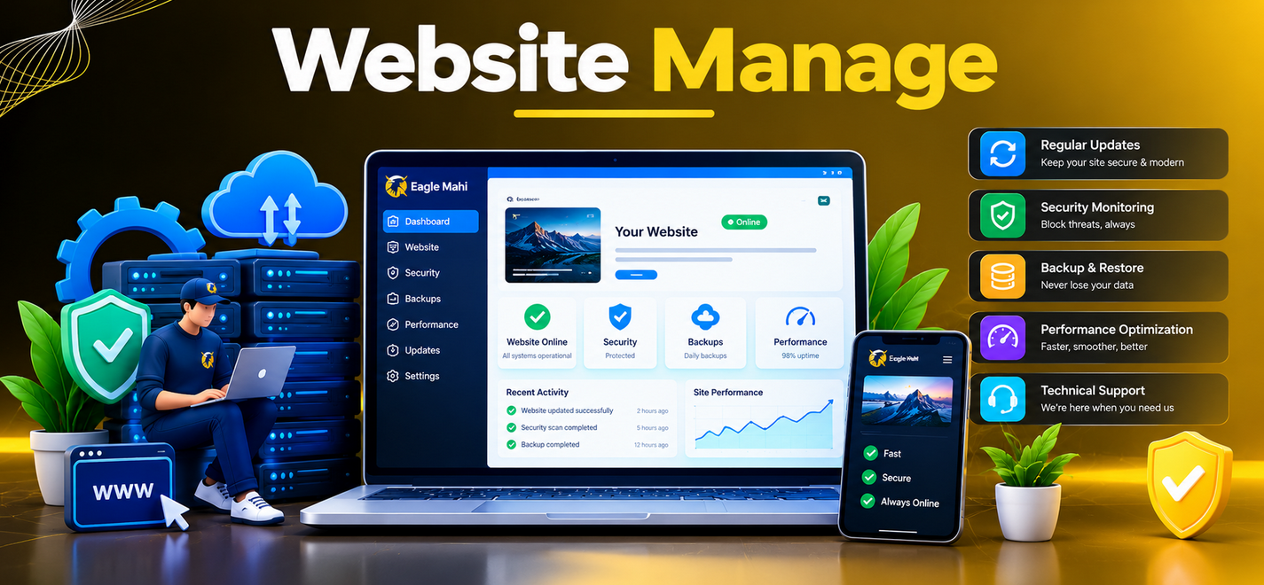 Website manage - eaglemahi